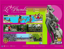 Tablet Screenshot of camping-leparadis.com